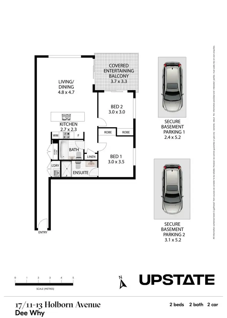 Floorplan of Homely unit listing, 17/11-13 Holborn Avenue, Dee Why NSW 2099