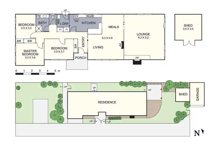 Floorplan of Homely unit listing, 1/117 Power Road, Boronia VIC 3155