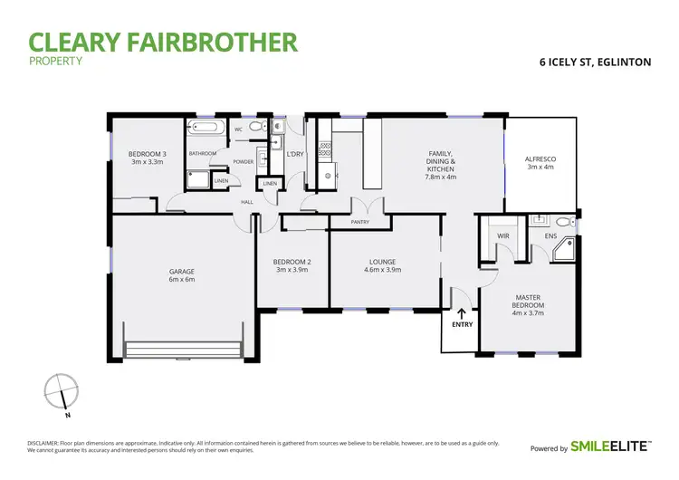 Floorplan of Homely house listing, 6 Icely Street, Eglinton NSW 2795