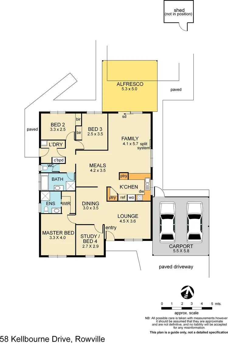 Floorplan of Homely house listing, 58 Kellbourne Drive, Rowville VIC 3178