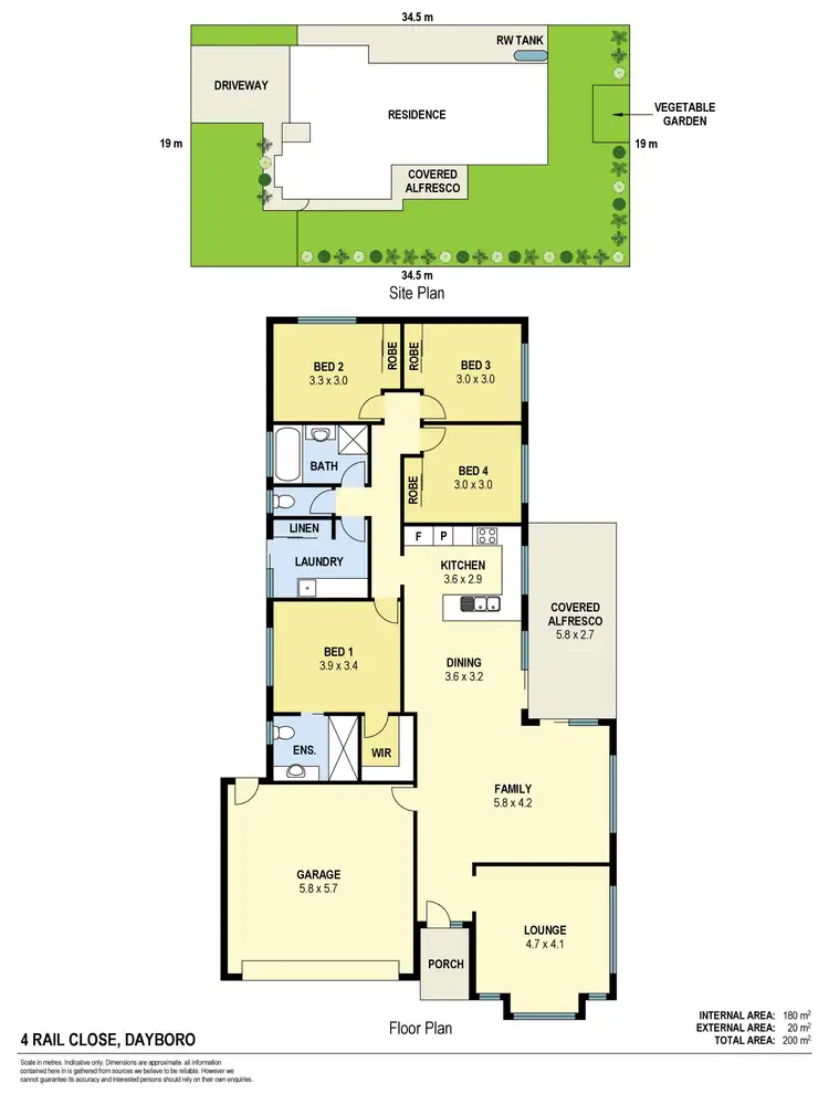 Floorplan of Homely house listing, 4 Rail Close, Dayboro QLD 4521