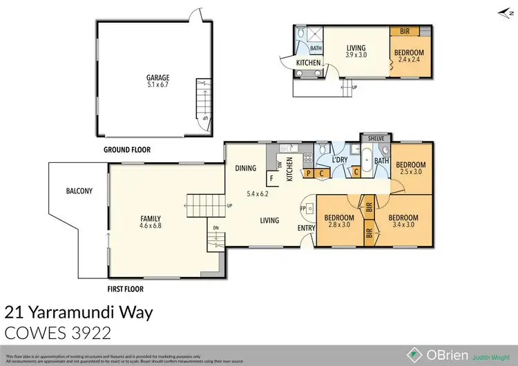 Floorplan of Homely house listing, 21 Yarramundi Way, Cowes VIC 3922