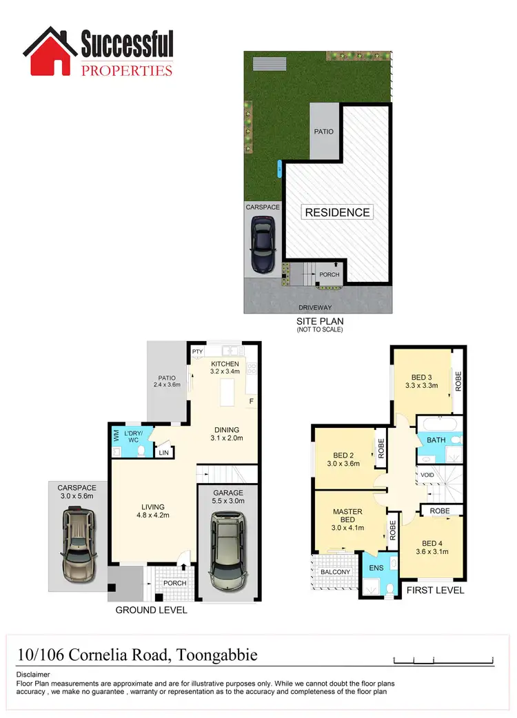 Floorplan of Homely townhouse listing, 10/106 Cornelia Road, Toongabbie NSW 2146