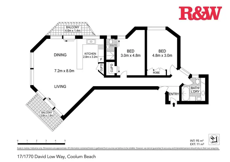 Floorplan of Homely unit listing, Level 2/17/1770 David Low Way, Coolum Beach QLD 4573