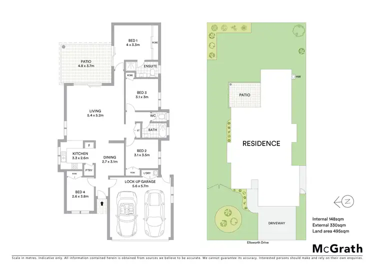 Floorplan of Homely house listing, 46 Ellsworth Drive, Mount Louisa QLD 4814