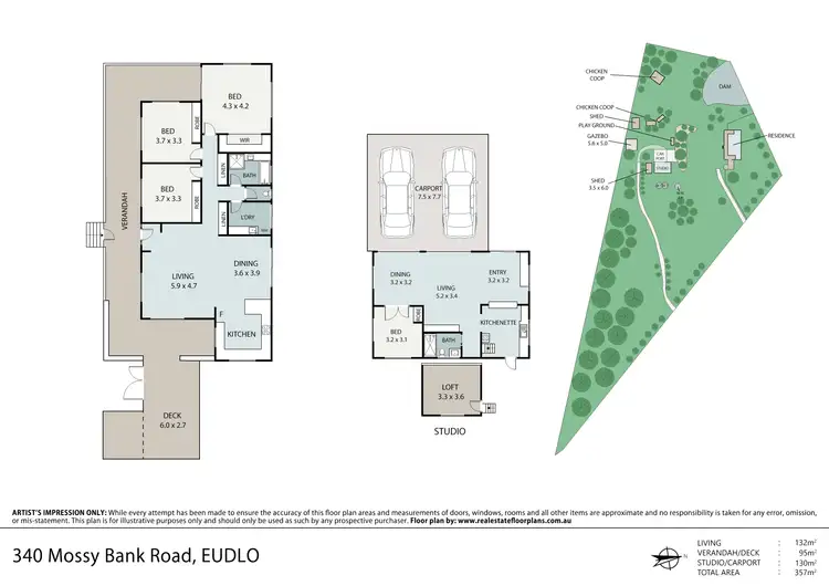 Floorplan of Homely rural property listing, 340 Mossy Bank Road, Eudlo QLD 4554
