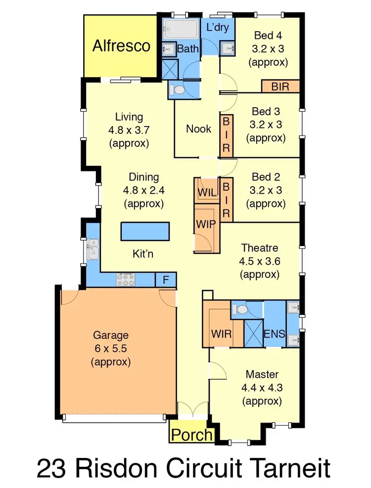 Floorplan of Homely house listing, 23 Risdon Circuit, Tarneit VIC 3029