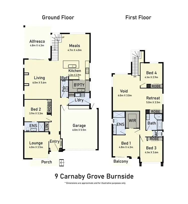 Floorplan of Homely house listing, 9 Carnaby Grove, Burnside VIC 3023