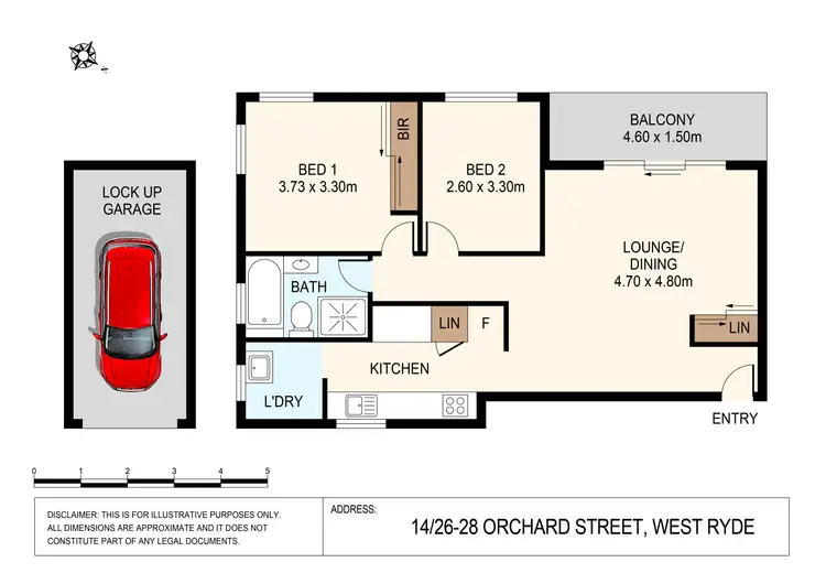 Floorplan of Homely apartment listing, 14/26-28 Orchard Street, West Ryde NSW 2114