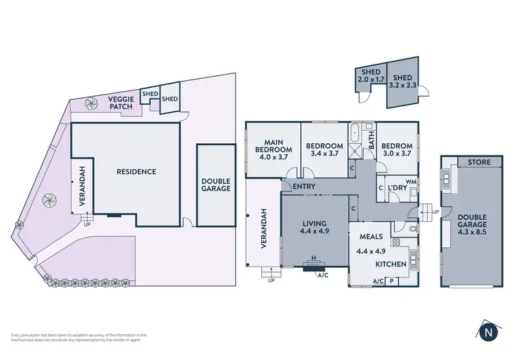 Floorplan of Homely house listing, 486 Station Street, Lalor VIC 3075