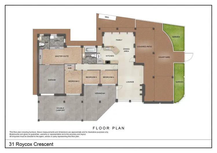Floorplan of Homely house listing, 31 Roycox Crescent, Dubbo NSW 2830