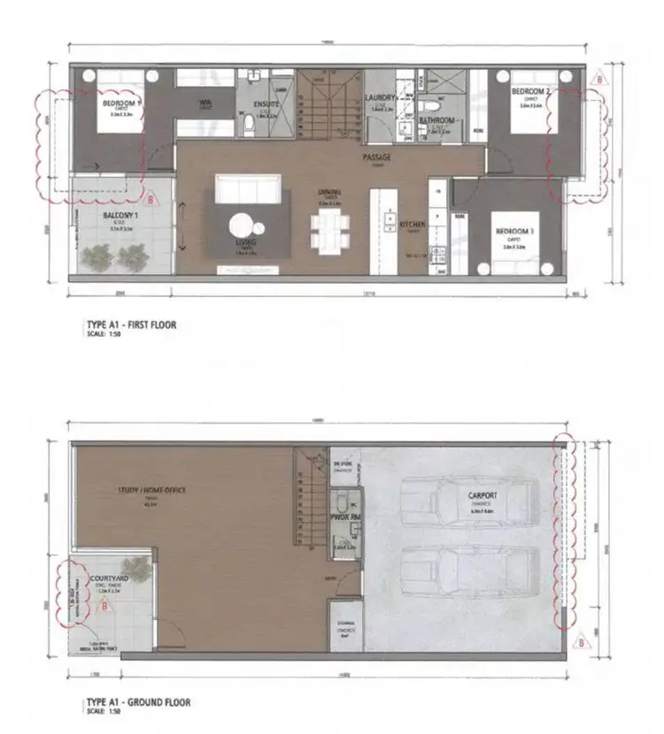 Floorplan of Homely townhouse listing, 16 Coral Pea Way, Cranbourne West VIC 3977