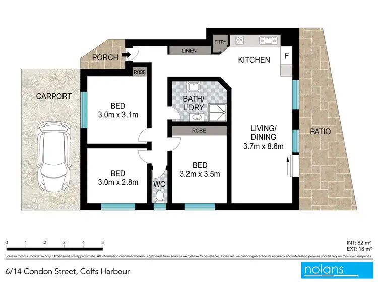 Floorplan of Homely villa listing, 6/14 Condon Street, Coffs Harbour NSW 2450