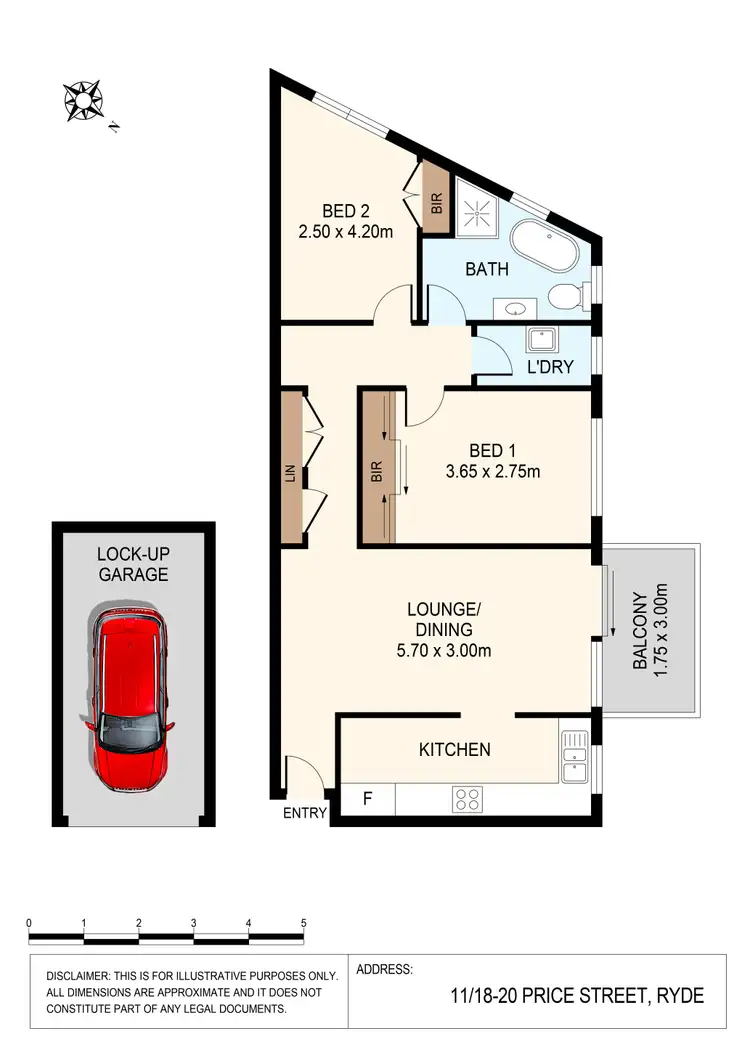 Floorplan of Homely apartment listing, 11/18-20 Price Street, Ryde NSW 2112