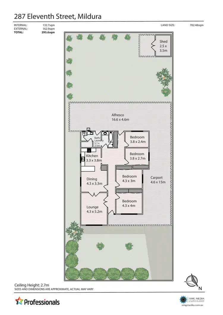 Floorplan of Homely house listing, 287 Eleventh Street, Mildura VIC 3500
