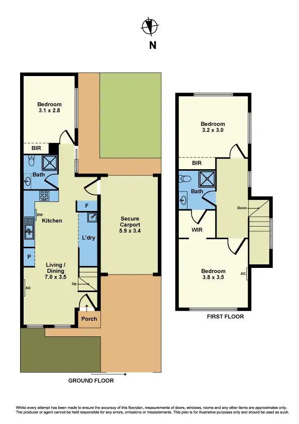 Floorplan of Homely townhouse listing, 20 Dorothy Avenue, Sunshine VIC 3020