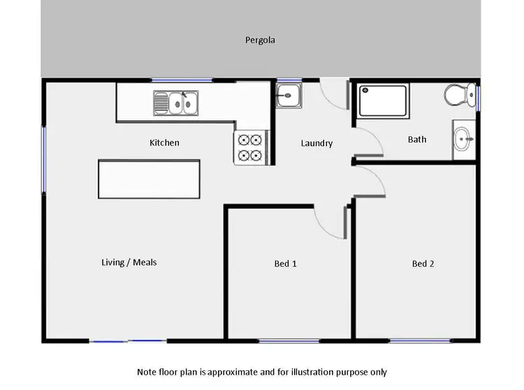Floorplan of Homely house listing, 18 Lachlan Parade, Red Cliffs VIC 3496