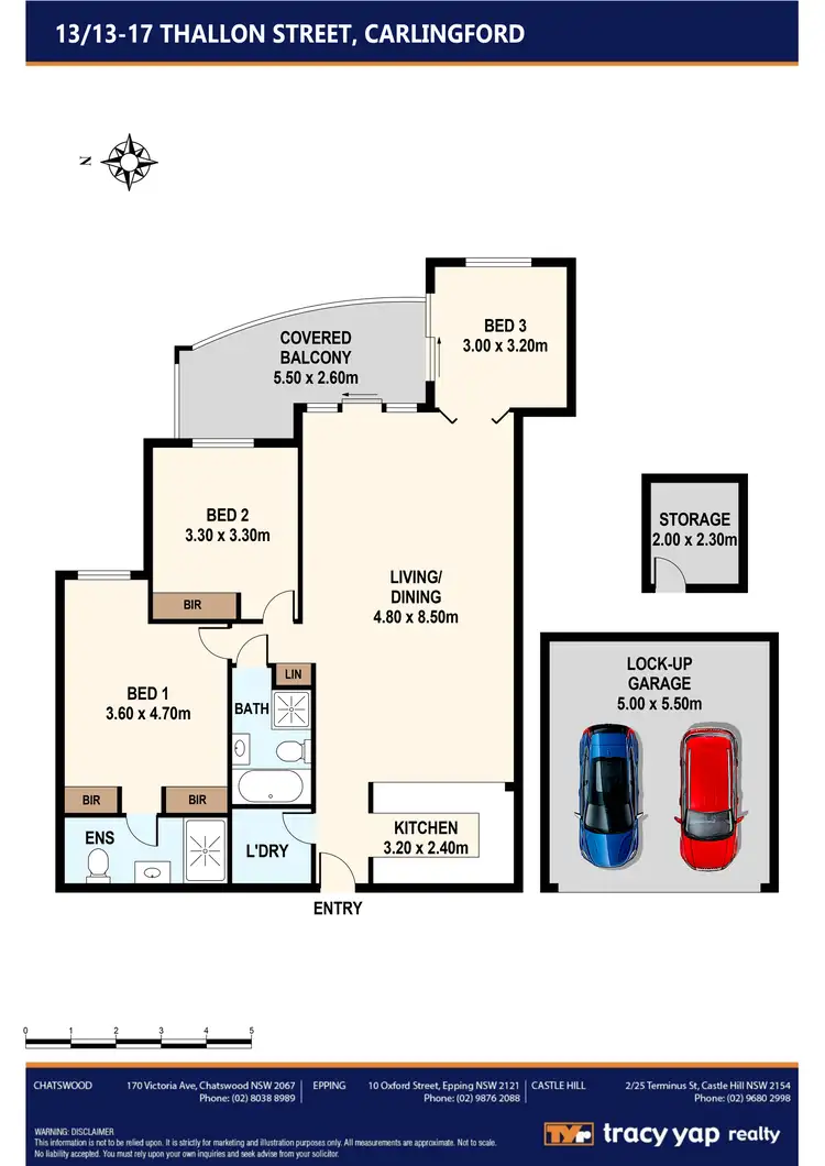 Floorplan of Homely apartment listing, 13/13-17 Thallon Street, Carlingford NSW 2118