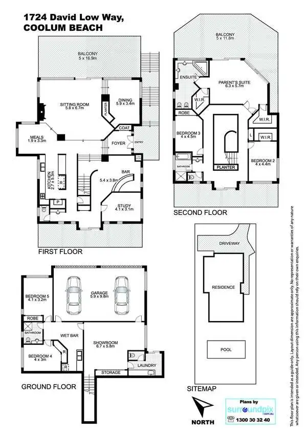 Floorplan of Homely house listing, 1724-1726 David Low Way, Coolum Beach QLD 4573