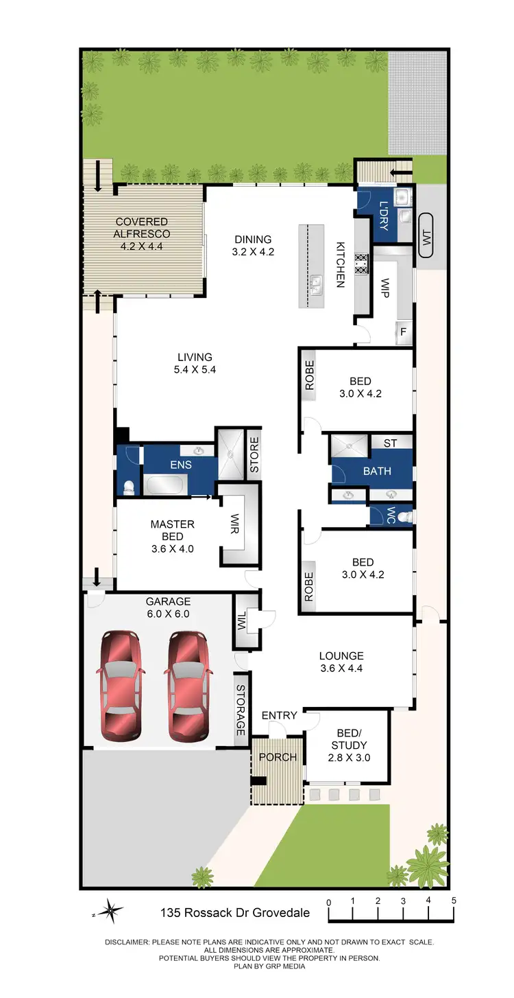 Floorplan of Homely house listing, 135 Rossack Drive, Grovedale VIC 3216