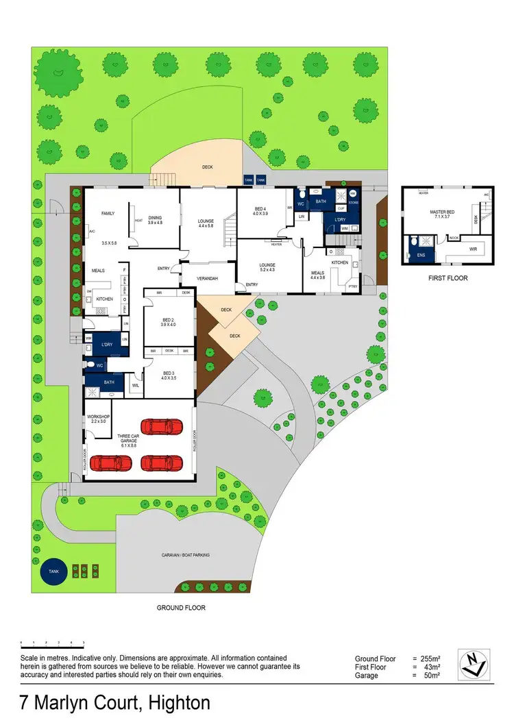 Floorplan of Homely house listing, 7 Marlyn Court, Highton VIC 3216