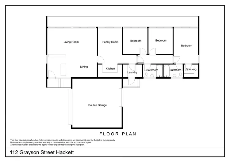 Floorplan of Homely townhouse listing, 112 Grayson Street, Hackett ACT 2602