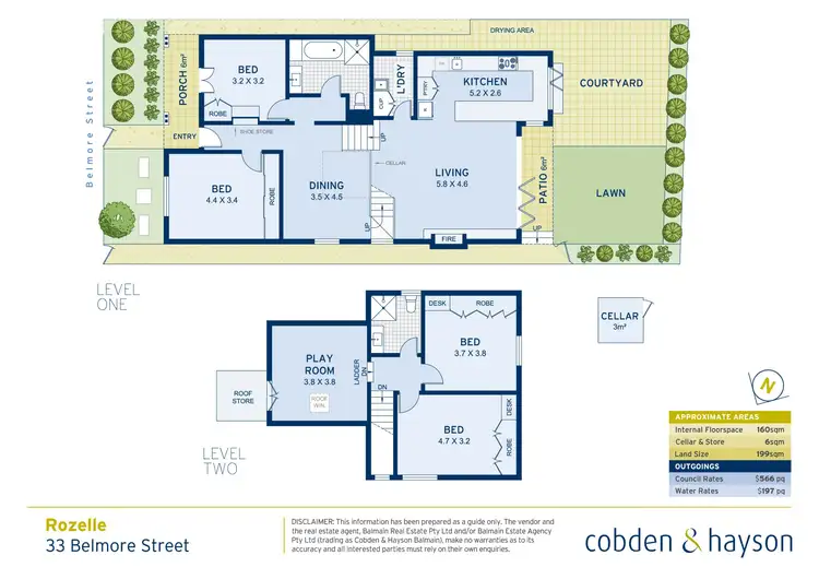 Floorplan of Homely house listing, 33 Belmore Street, Rozelle NSW 2039