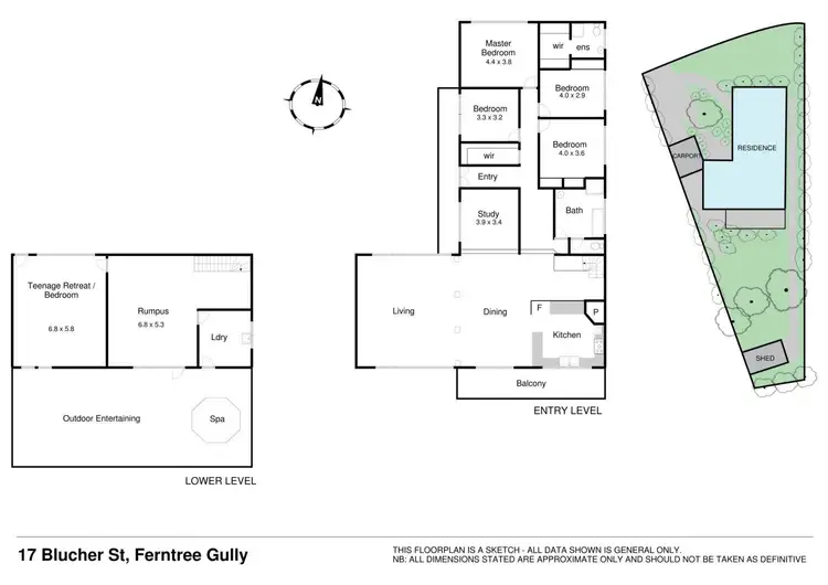 Floorplan of Homely house listing, 17 Blucher Street, Ferntree Gully VIC 3156