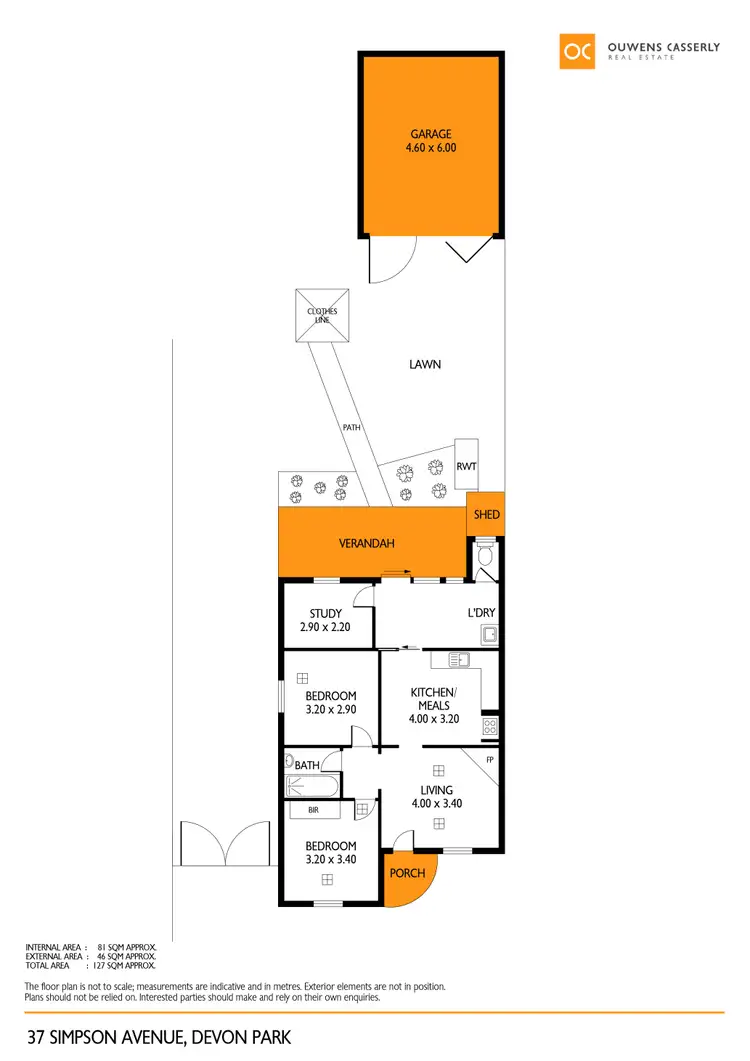 Floorplan of Homely house listing, 37 Simpson Avenue, Devon Park SA 5008