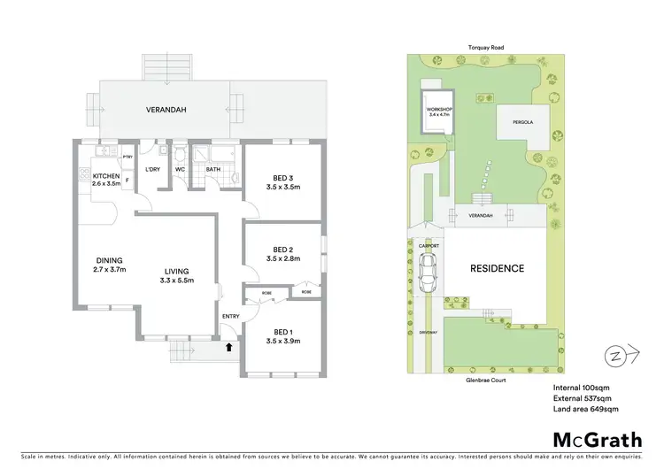 Floorplan of Homely house listing, 5 Glenbrae Court, Belmont VIC 3216