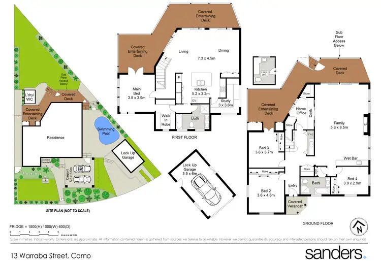 Floorplan of Homely house listing, 13 Warraba Street, Como NSW 2226