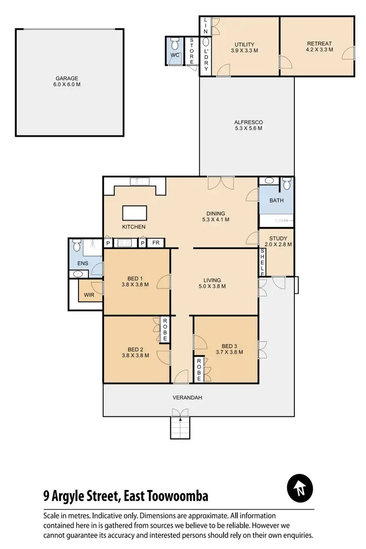 Floorplan of Homely house listing, 9 Argyle Street, East Toowoomba QLD 4350