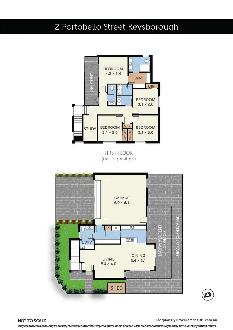 Floorplan of Homely townhouse listing, 2 Portobello Street, Keysborough VIC 3173