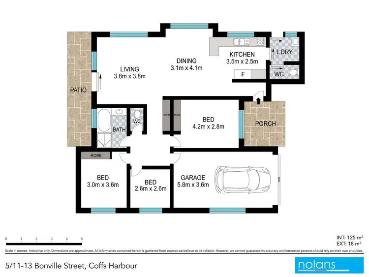 Floorplan of Homely villa listing, 5/11-13 Bonville Street, Coffs Harbour NSW 2450