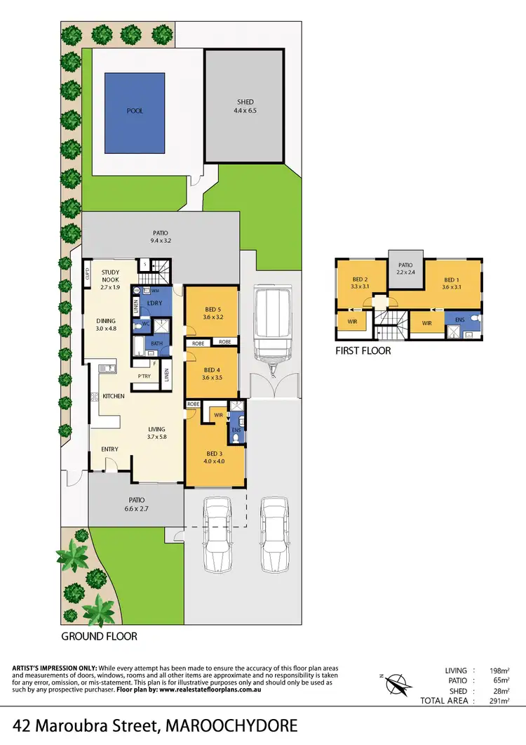 Floorplan of Homely house listing, 42 Maroubra Street, Maroochydore QLD 4558