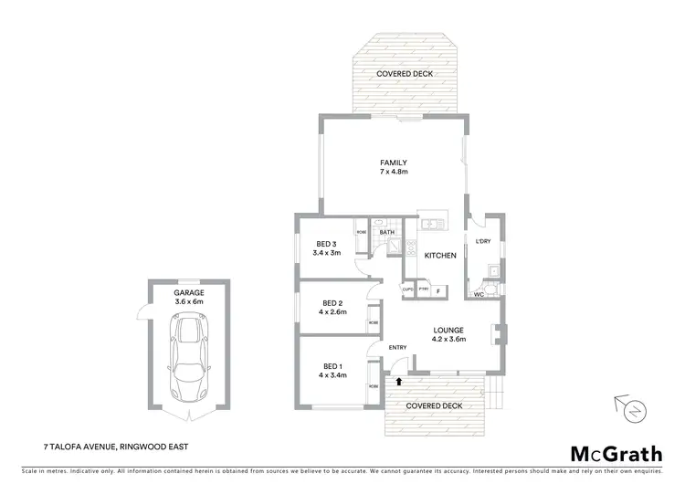 Floorplan of Homely house listing, 7 Talofa Avenue, Ringwood East VIC 3135