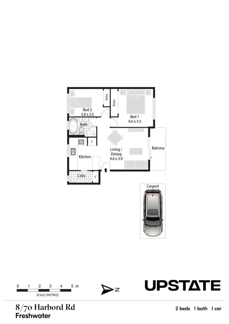 Floorplan of Homely unit listing, 8/70 Harbord Road, Freshwater NSW 2096