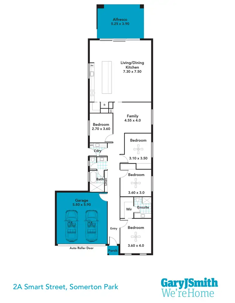 Floorplan of Homely house listing, 2a Smart Street, Somerton Park SA 5044