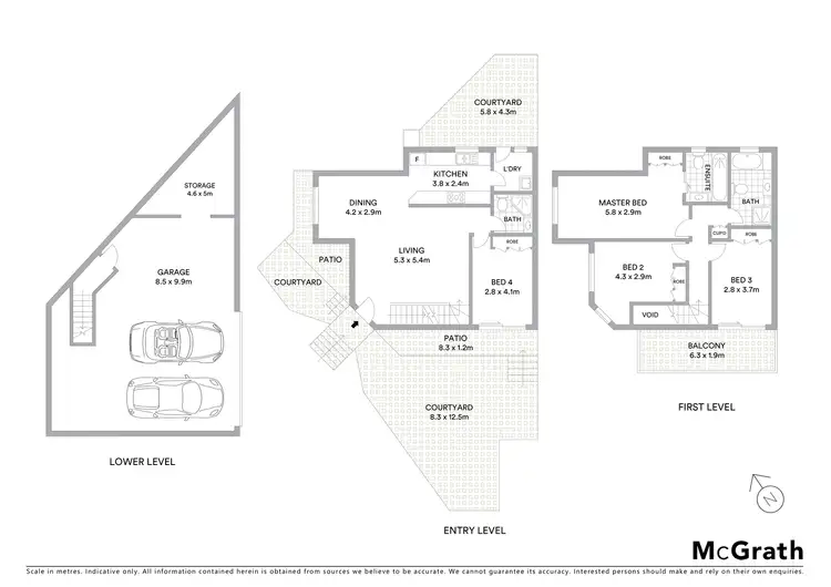 Floorplan of Homely townhouse listing, 2/174 President Avenue, Brighton-Le-Sands NSW 2216
