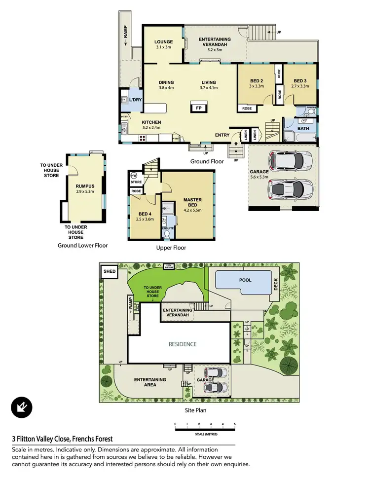 Floorplan of Homely house listing, 3 Flitton Valley Close, Frenchs Forest NSW 2086