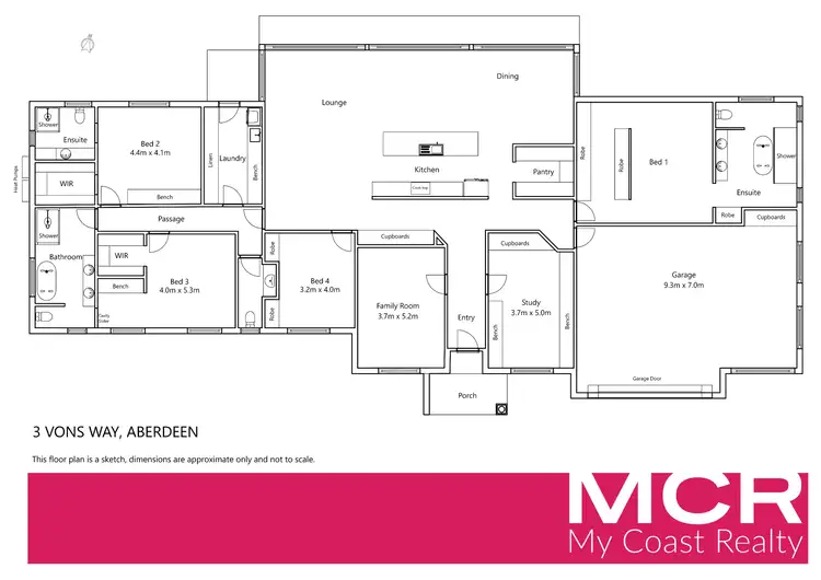 Floorplan of Homely house listing, 3 Vons Way, Aberdeen TAS 7310