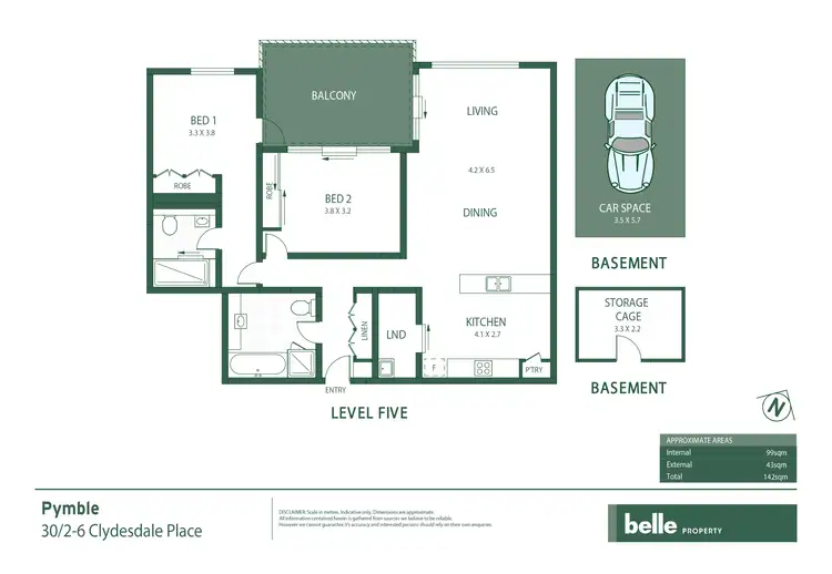 Floorplan of Homely apartment listing, 30/2-6 Clydesdale Place, Pymble NSW 2073