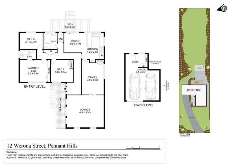 Floorplan of Homely house listing, 12 Werona Street, Pennant Hills NSW 2120