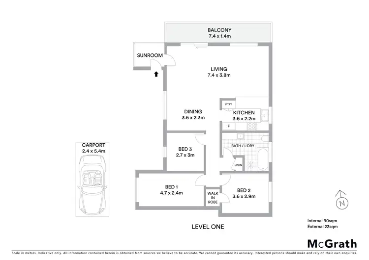 Floorplan of Homely apartment listing, 4/189 Gipps Road, Keiraville NSW 2500