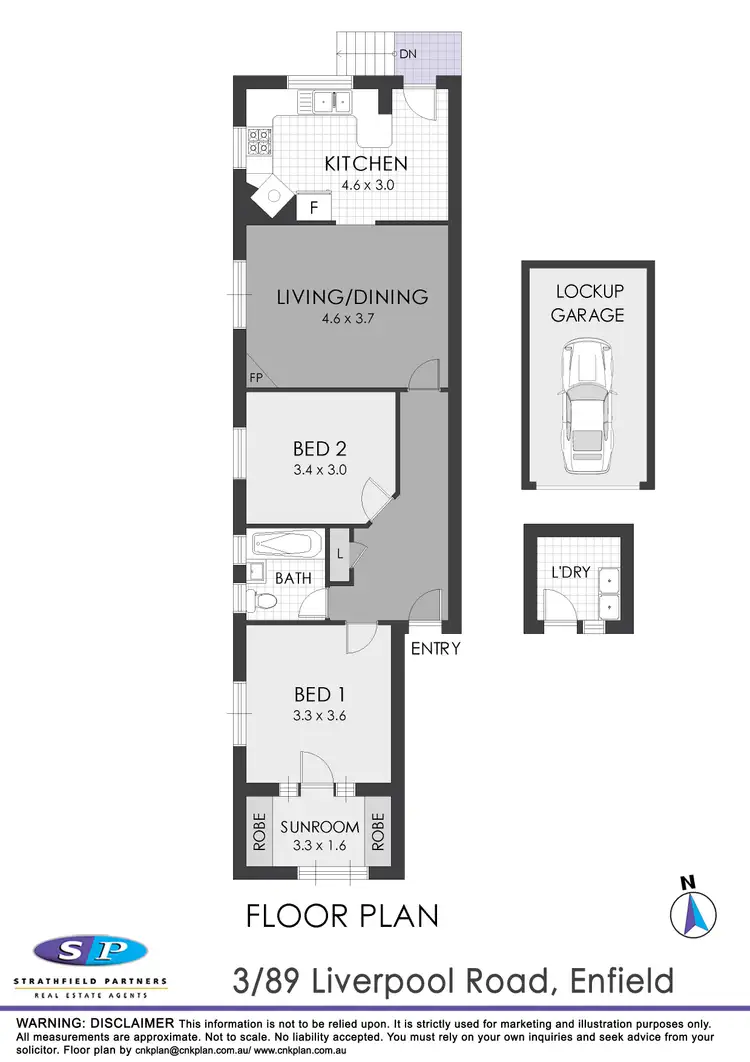 Floorplan of Homely apartment listing, 3/89 Liverpool Road, Enfield NSW 2136