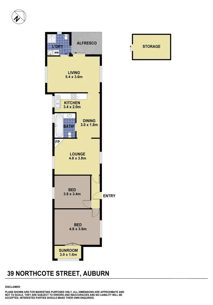 Floorplan of Homely house listing, 39 Northcote Street, Auburn NSW 2144