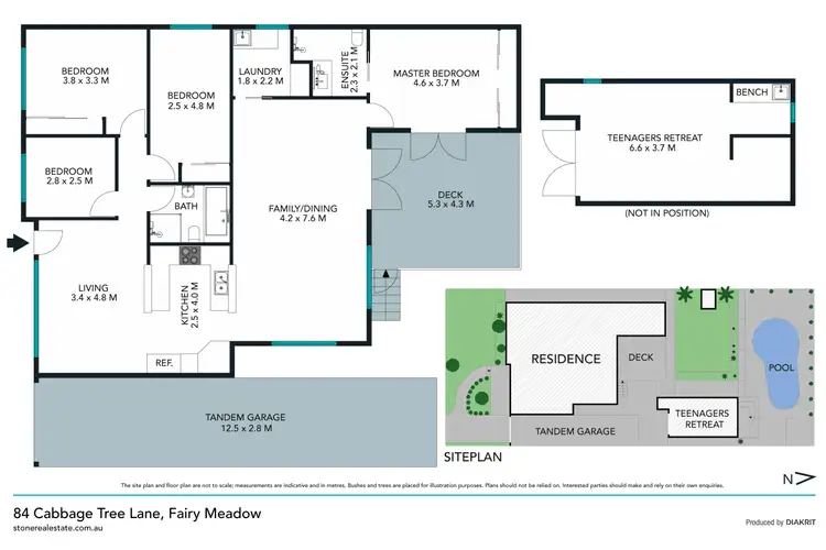 Floorplan of Homely house listing, 84 Cabbage Tree Lane, Fairy Meadow NSW 2519
