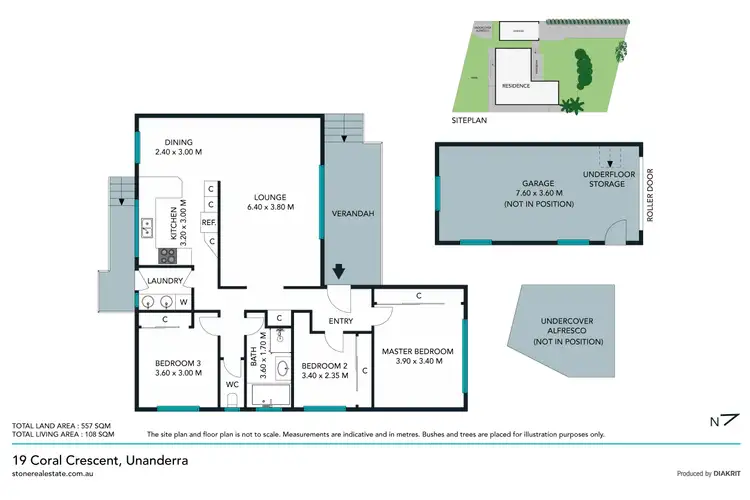 Floorplan of Homely house listing, 19 Coral Crescent, Unanderra NSW 2526