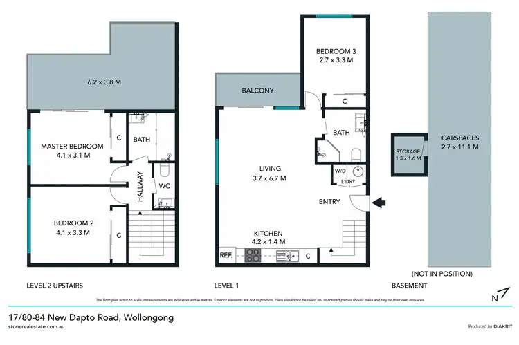 Floorplan of Homely apartment listing, 17/80-84 New Dapto Road, Wollongong NSW 2500