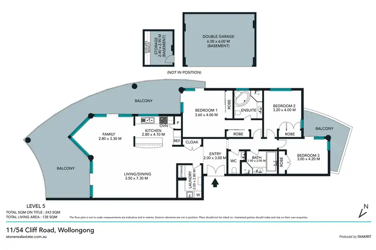 Floorplan of Homely apartment listing, 11/54 Cliff Road, Wollongong NSW 2500